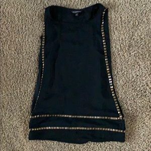 Sheer black tank top